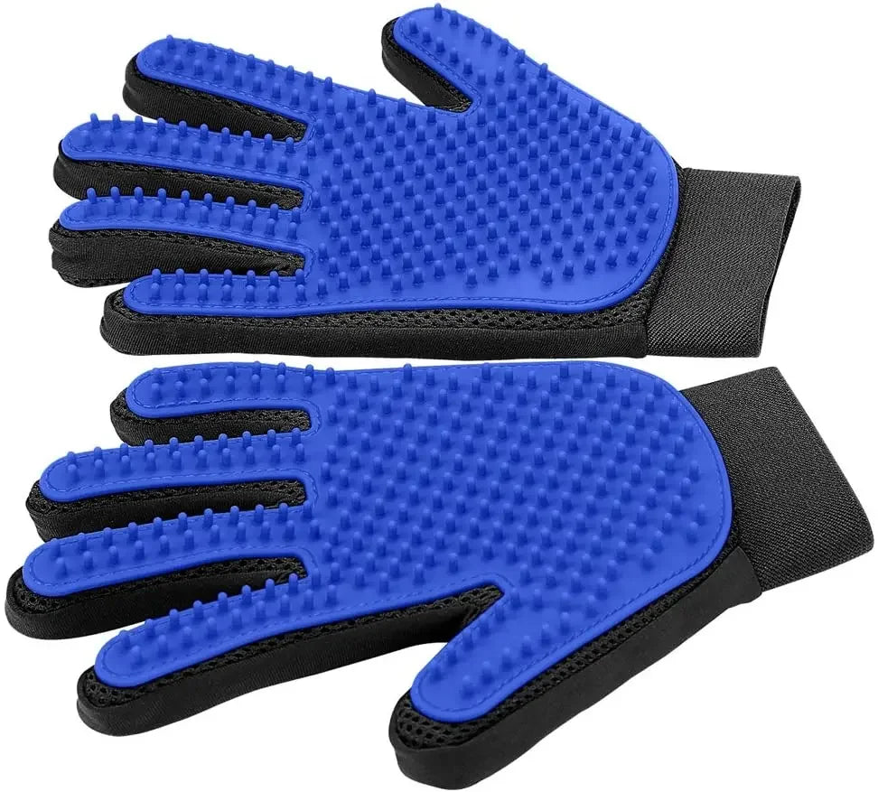 Blue Pet Grooming Glove